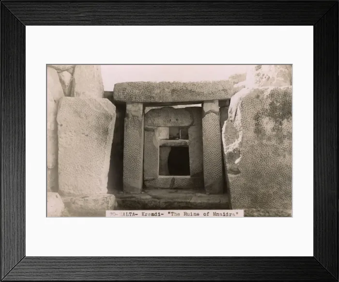 Framed Print : Mnajdra, Malta - Temple Entrance Framed Print : Mnajdra, Malta - Temple Entrance