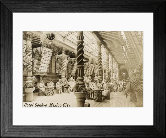 Framed Print : The interior of the Hotel Geneve, Mexico City, Mexico Framed Print : The interior of the Hotel Geneve, Mexico City, Mexico