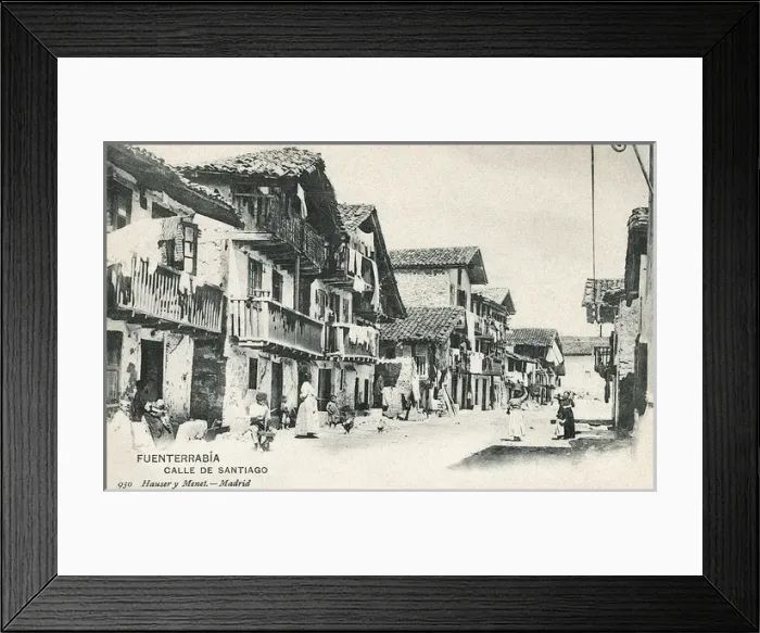 Framed Print : Spain - Fuenterrabia - Calle de Santiago Framed Print : Spain - Fuenterrabia - Calle de Santiago