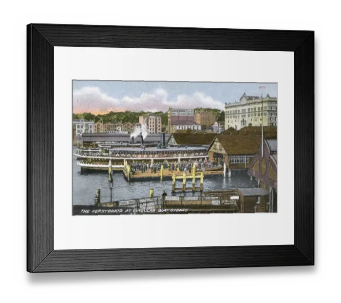 Framed Print : The Ferryboats at Circular Quay, Sydney, Australia Framed Print : The Ferryboats at Circular Quay, Sydney, Australia