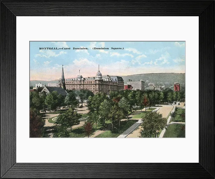 Framed Print : Montreal, Canada - Dominion Square Framed Print : Montreal, Canada - Dominion Square