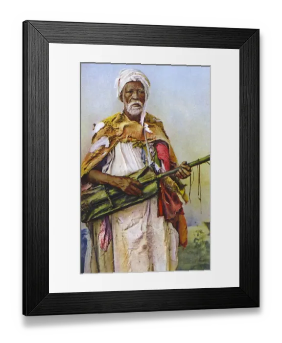 Framed Print : Wandering Algerian musician Framed Print : Wandering Algerian musician
