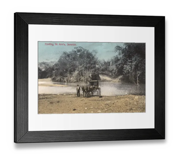 Framed Print : A Ford at St. Anns, Jamaica, West Indies