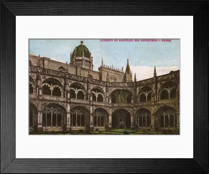 Framed Print : Cloisters of the Jeronimos Monastery, Belem, Portugal Framed Print : Cloisters of the Jeronimos Monastery, Belem, Portugal