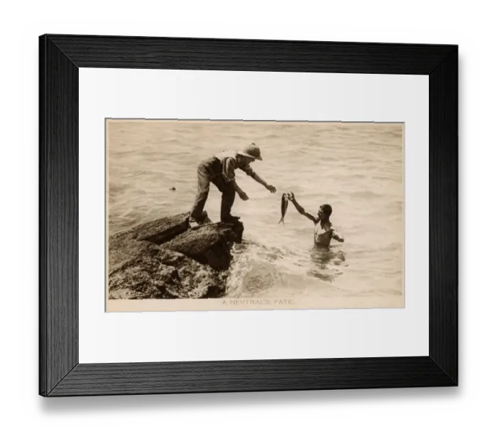 Framed Print : WW1 - British soldiers land fish killed by shell Dardanelles Framed Print : WW1 - British soldiers land fish killed by shell Dardanelles