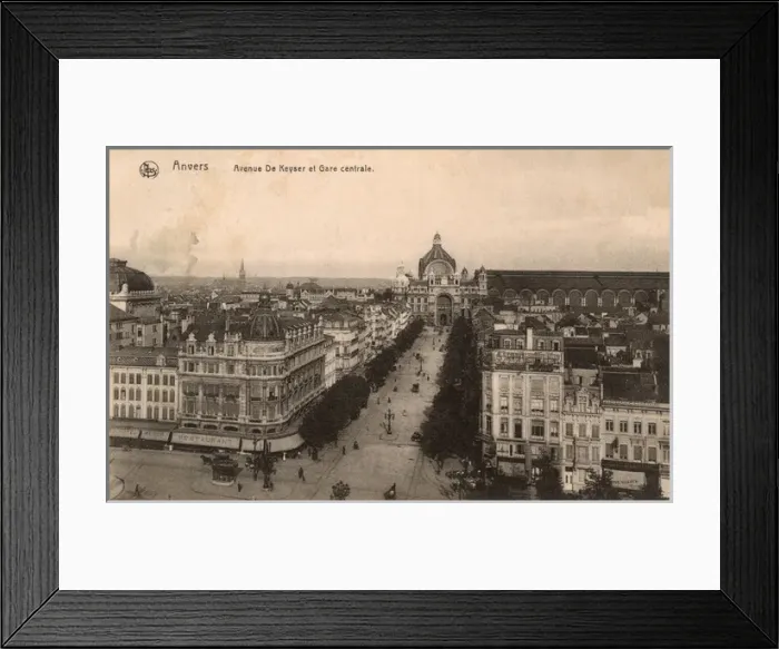 Framed Print : Avenue of the Kaiser and Central Station, Antwerp, Belgium Framed Print : Avenue of the Kaiser and Central Station, Antwerp, Belgium