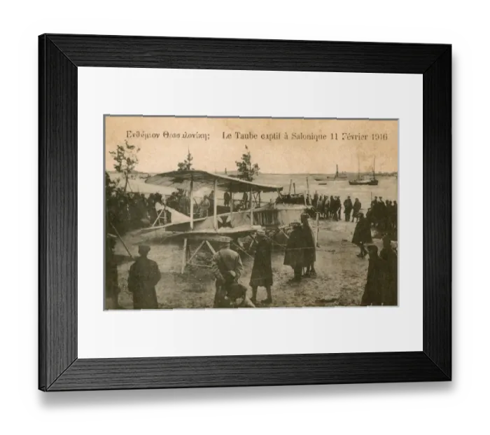 Framed Print : Captured German Taube Biplane - Thessaloniki Framed Print : Captured German Taube Biplane - Thessaloniki