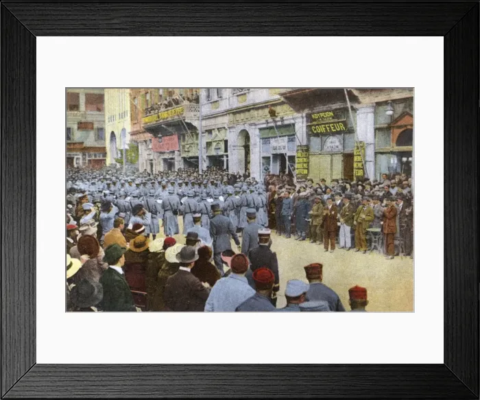 Framed Print : Concert in Liberty Square - Greek Military Band Framed Print : Concert in Liberty Square - Greek Military Band