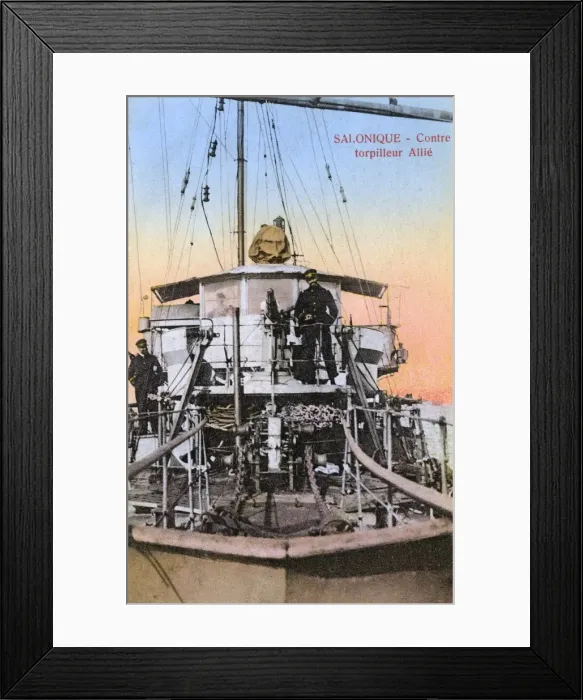 Framed Print : Prow of a French (Allied) WW1 Destroyer at Thessaloniki Framed Print : Prow of a French (Allied) WW1 Destroyer at Thessaloniki