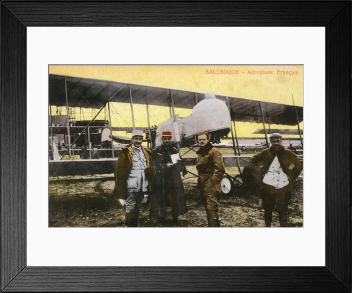 Framed Print : French Farman Aircraft Squadron at Thessaloniki, Greece Framed Print : French Farman Aircraft Squadron at Thessaloniki, Greece