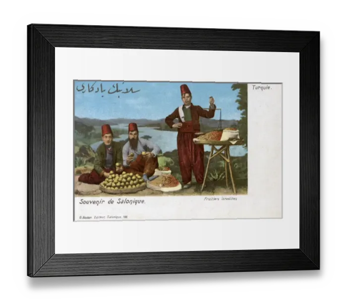 Framed Print : Thessaloniki, Greece - Jewish Fruit Sellers