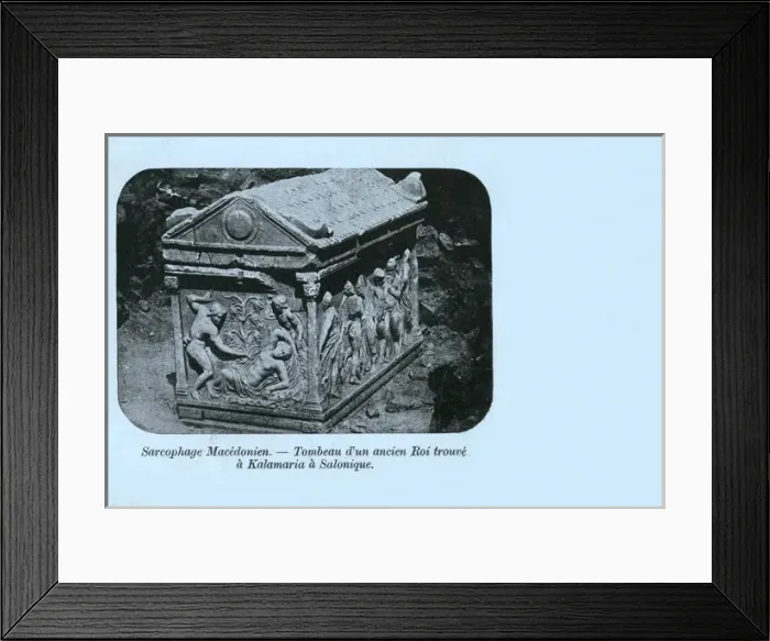 Framed Print : Thessaloniki, Greece - Sarcophagus of a Macedonian King Framed Print : Thessaloniki, Greece - Sarcophagus of a Macedonian King