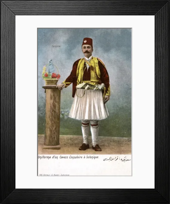 Framed Print : Thessaloniki, Greece - A Consular Cavass (Kavass)