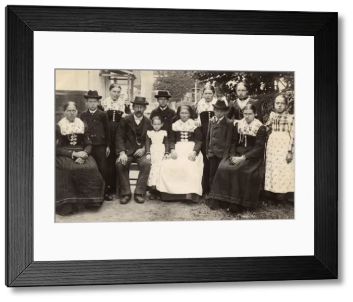 Framed Print : The Glums - a rather dour-faced German Extended Family Framed Print : The Glums - a rather dour-faced German Extended Family