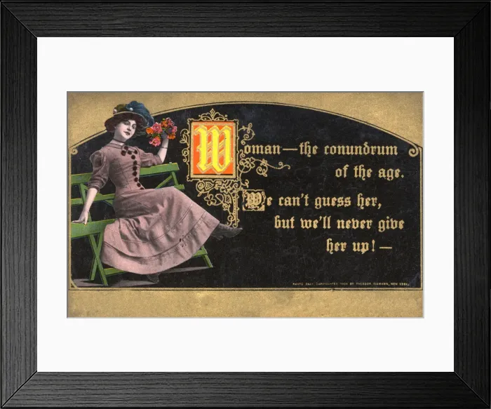 Framed Print : Woman - the conundrum of the age Framed Print : Woman - the conundrum of the age