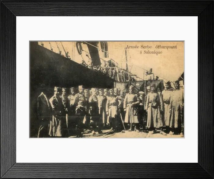 Framed Print : Thessaloniki, Greece - Serbian Army disembarking Framed Print : Thessaloniki, Greece - Serbian Army disembarking