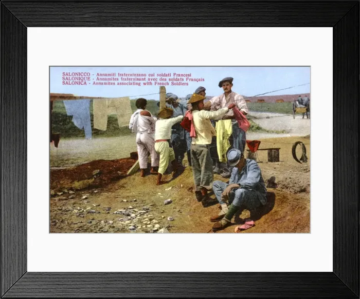 Framed Print : Thessaloniki, Greece - Vietnamese French Troops - WW1 Framed Print : Thessaloniki, Greece - Vietnamese French Troops - WW1