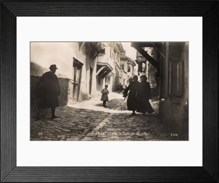Framed Print : Thessaloniki, Greece - Old Turkish Quarter - Street Scene Framed Print : Thessaloniki, Greece - Old Turkish Quarter - Street Scene