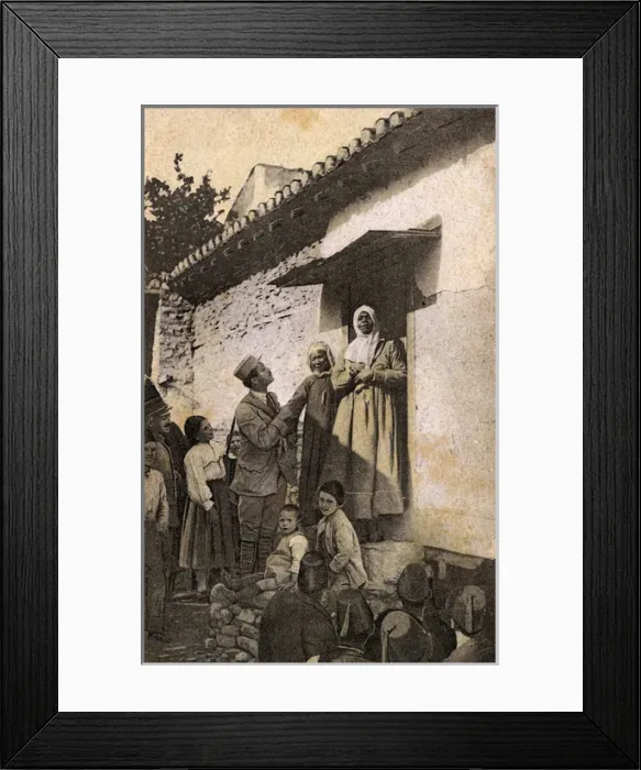 Framed Print : Thessaloniki, Greece - A Venerable Black Turkish Woman Framed Print : Thessaloniki, Greece - A Venerable Black Turkish Woman