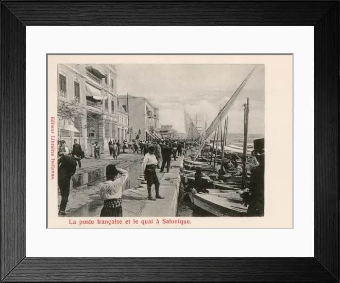 Framed Print : WW1 - Thessaloniki, Greece - The Quayside Framed Print : WW1 - Thessaloniki, Greece - The Quayside