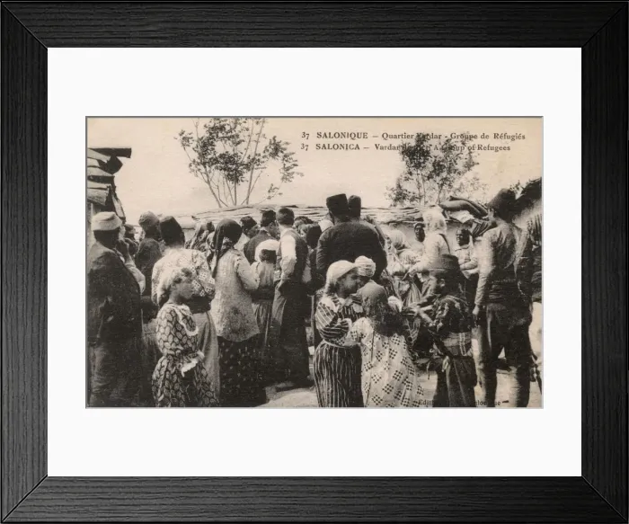 Framed Print : WW1 - Thessaloniki, Greece - Refugees in the Vardar Quarter Framed Print : WW1 - Thessaloniki, Greece - Refugees in the Vardar Quarter