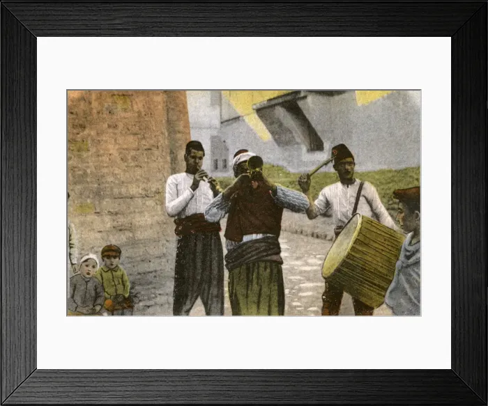 Framed Print : Thessaloniki, Greece - Itinerant Street Musicians Framed Print : Thessaloniki, Greece - Itinerant Street Musicians
