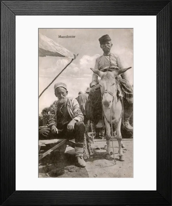 Framed Print : Macedonia - Two venerable Macedonians Framed Print : Macedonia - Two venerable Macedonians