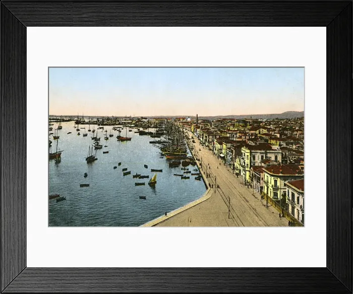 Framed Print : Thessaloniki, Greece - The Harbour from The White Tower Framed Print : Thessaloniki, Greece - The Harbour from The White Tower