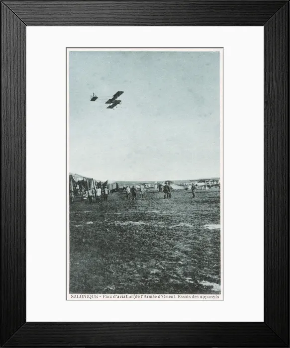 Framed Print : WW1 - Thessaloniki, Greece - French Farman Aircraft Squadron Framed Print : WW1 - Thessaloniki, Greece - French Farman Aircraft Squadron
