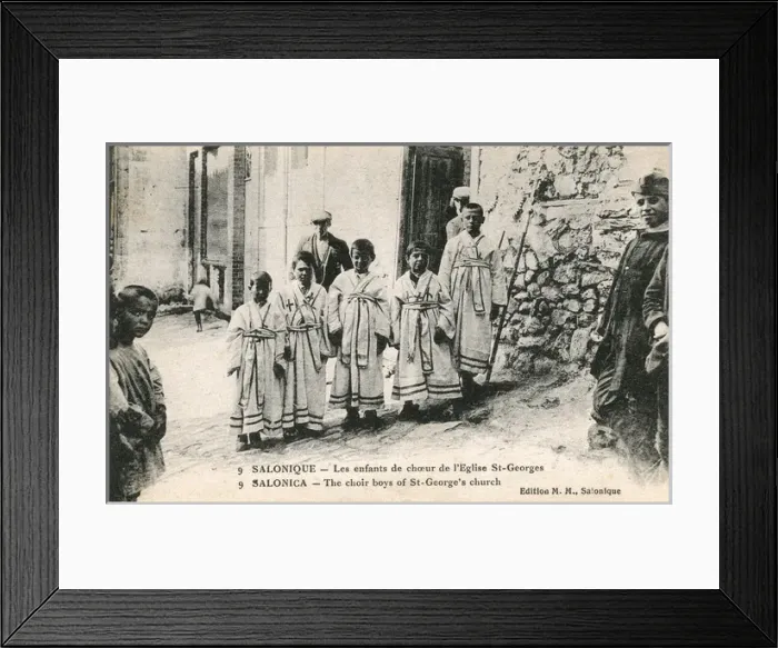 Framed Print : Thessaloniki, Greece - The Choir Boys of St. Georges Church Framed Print : Thessaloniki, Greece - The Choir Boys of St. Georges Church