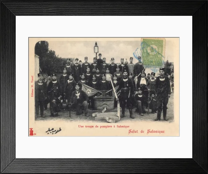 Framed Print : Thessaloniki, Greece - Firemen Framed Print : Thessaloniki, Greece - Firemen