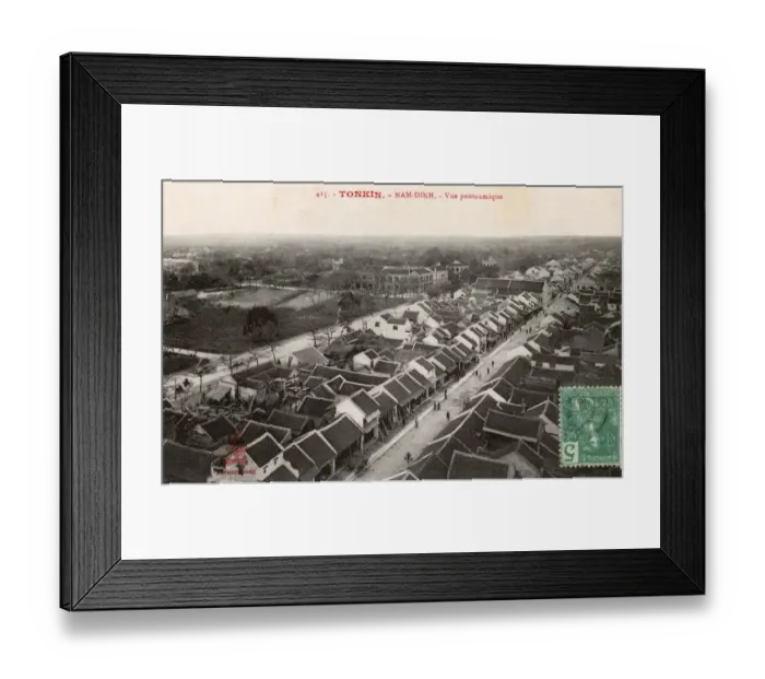 Framed Print : Vietnam - Panoramic view over Nam Dinh Framed Print : Vietnam - Panoramic view over Nam Dinh