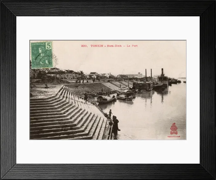 Framed Print : Vietnam - The Harbour / Port at Nam Dinh Framed Print : Vietnam - The Harbour / Port at Nam Dinh