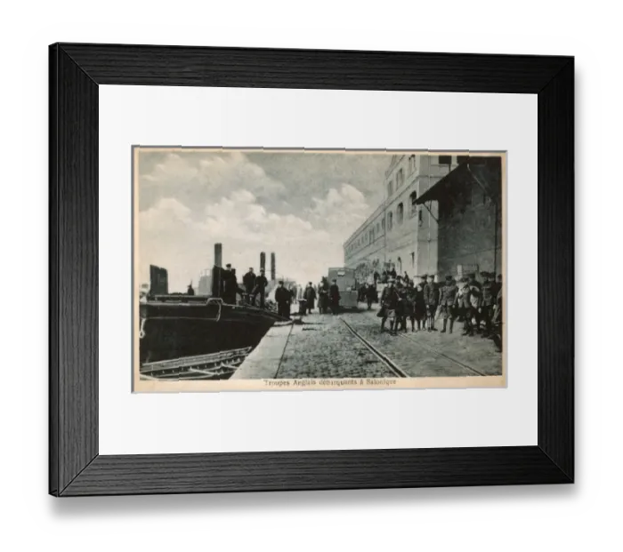Framed Print : Thessaloniki - WW1 - English soldiers arrive Framed Print : Thessaloniki - WW1 - English soldiers arrive