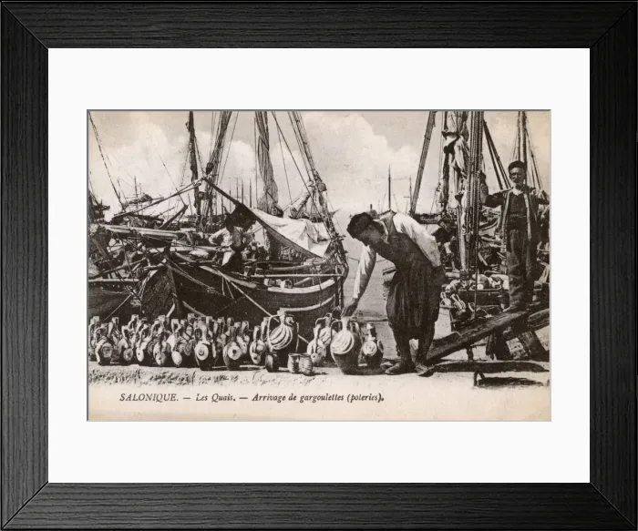 Framed Print : Thessaloniki - Delivery at the port of Art Pottery Framed Print : Thessaloniki - Delivery at the port of Art Pottery