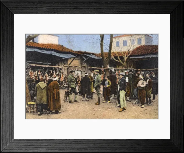 Framed Print : Thessaloniki - The Meat Market Framed Print : Thessaloniki - The Meat Market