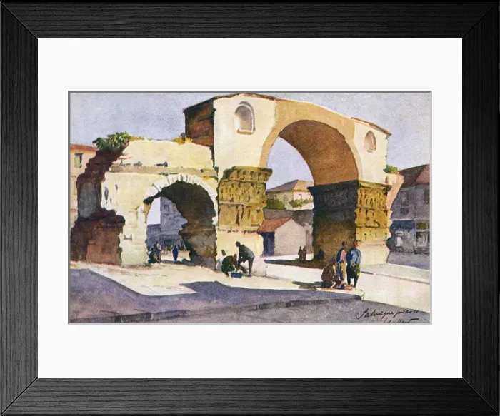 Framed Print : Thessaloniki - The 4th century Triumphal Arch of Galerius Framed Print : Thessaloniki - The 4th century Triumphal Arch of Galerius