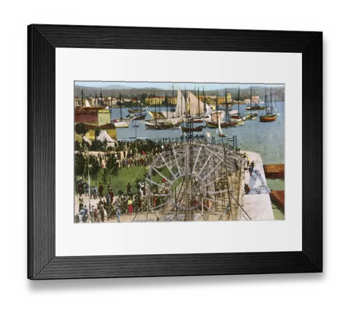 Framed Print : Thessaloniki, Greece - Remains of German Zeppelin LZ85 Framed Print : Thessaloniki, Greece - Remains of German Zeppelin LZ85