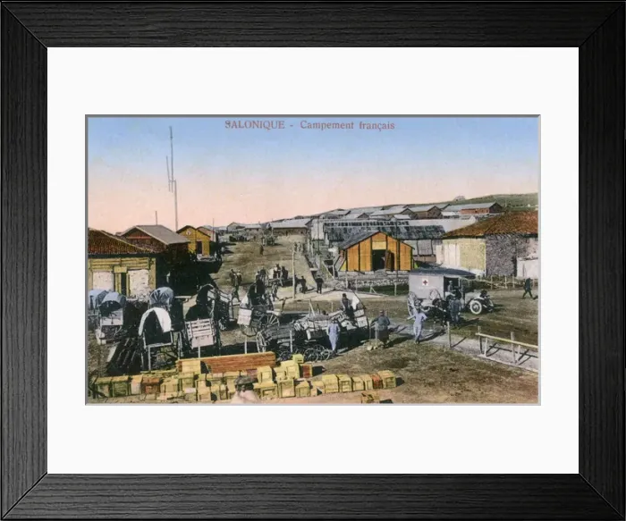 Framed Print : WW1 - Thessaloniki, Greece - The French Camp Framed Print : WW1 - Thessaloniki, Greece - The French Camp