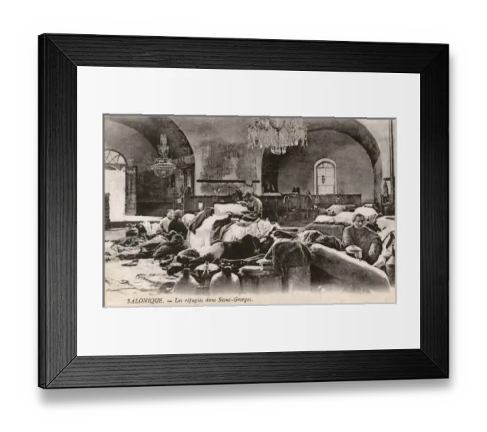Framed Print : WW1 - Thessaloniki, Greece - Serbian refugees Framed Print : WW1 - Thessaloniki, Greece - Serbian refugees