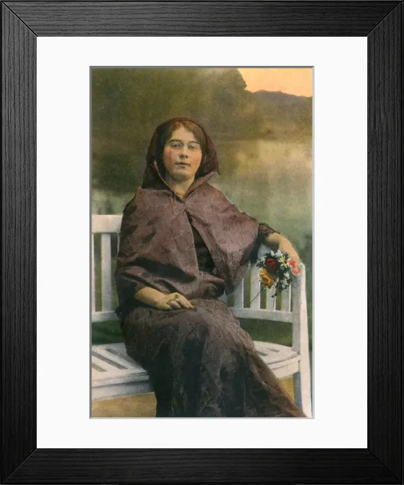 Framed Print : Thessaloniki, Greece - Aristocratic Turkish Woman Framed Print : Thessaloniki, Greece - Aristocratic Turkish Woman