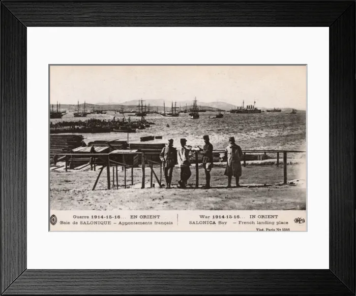 Framed Print : WW1 - Thessaloniki, Greece - French Military Landing Quay Framed Print : WW1 - Thessaloniki, Greece - French Military Landing Quay