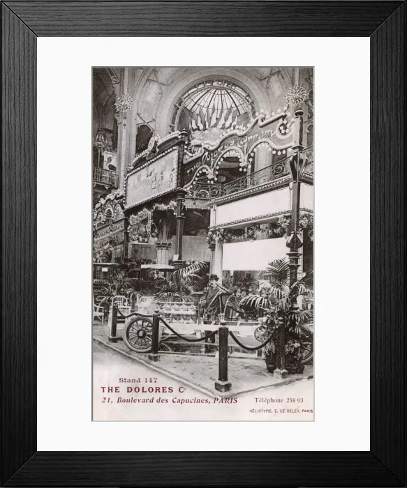 Framed Print : The Dolores C stand at the Paris Motor Show at The Salon Framed Print : The Dolores C stand at the Paris Motor Show at The Salon