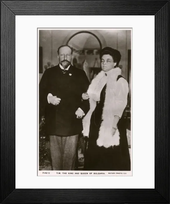 Framed Print : King Ferdinand and Queen of Bulgaria Framed Print : King Ferdinand and Queen of Bulgaria