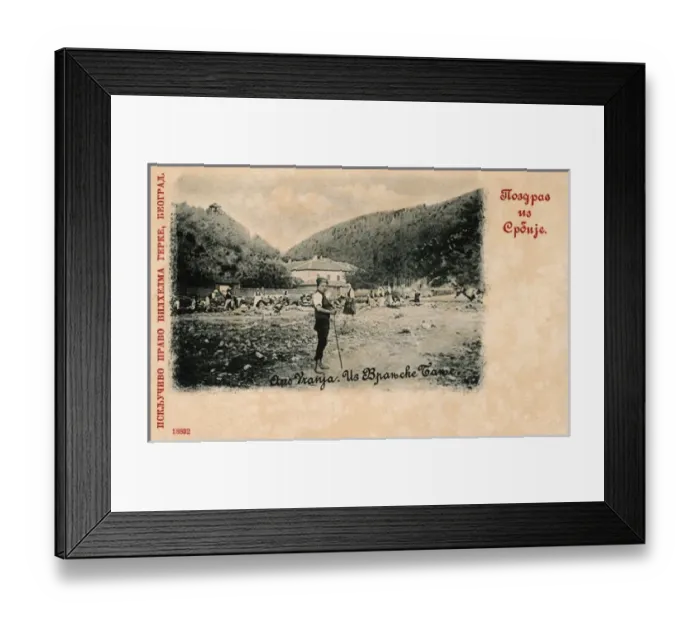 Framed Print : Serbia - Vranje - Washing day on banks of the Morava River Framed Print : Serbia - Vranje - Washing day on banks of the Morava River