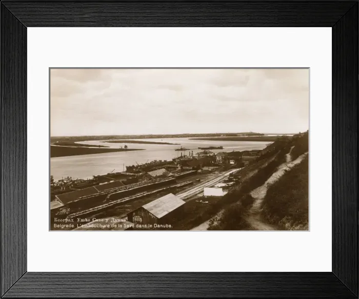 Framed Print : River Sava as it enters the River Danube at Belgrade, Serbia Framed Print : River Sava as it enters the River Danube at Belgrade, Serbia