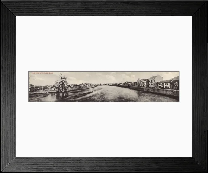 Framed Print : Skopje, Macedonia - View of Vardar River from Stone Bridge Framed Print : Skopje, Macedonia - View of Vardar River from Stone Bridge