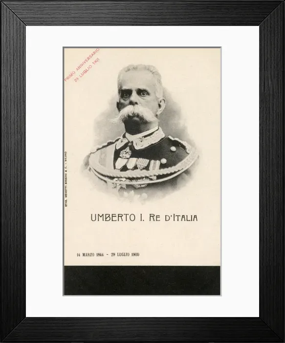 Framed Print : Umberto I, King of Italy Framed Print : Umberto I, King of Italy