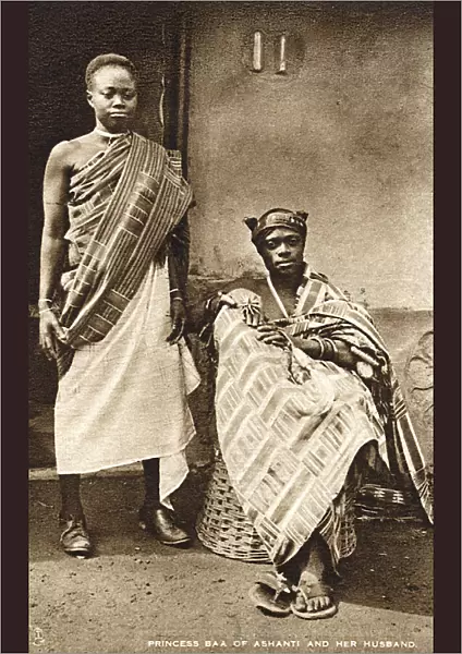 Princess Baa of the Ashanti and her husband - Ghana