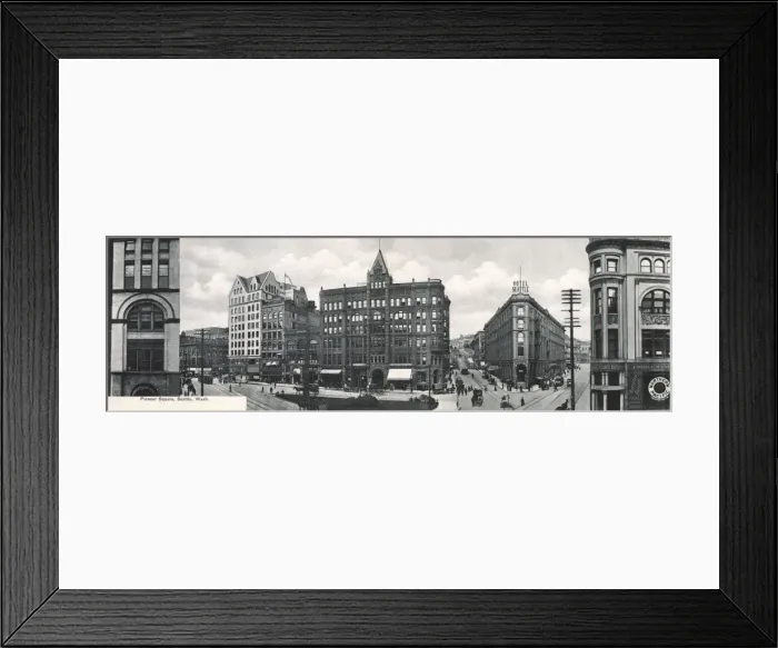 Framed Print : Pioneer Square, Seattle, Washington, USA Framed Print : Pioneer Square, Seattle, Washington, USA